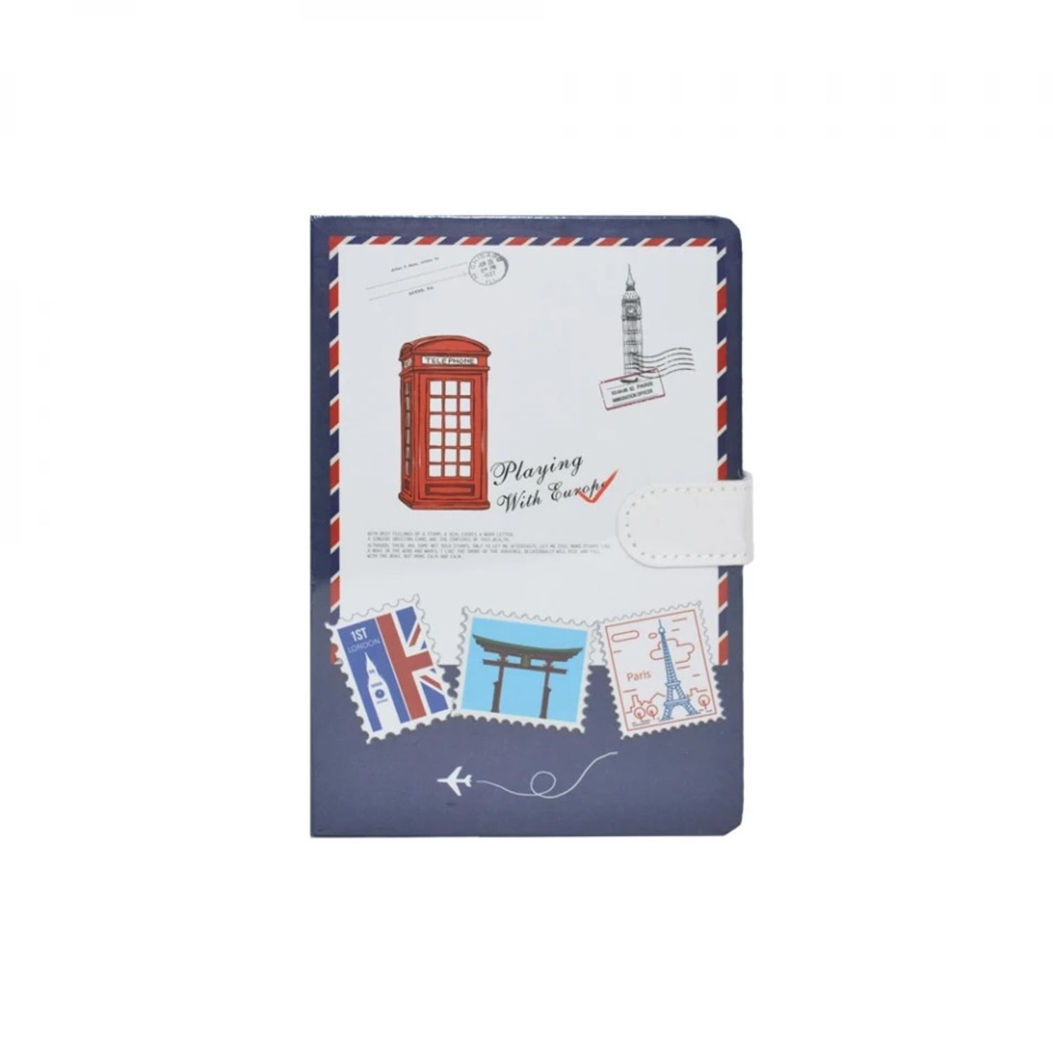 Notes A6 cu magnet, 144 file, Timbre cu orase fotografia produsului View 5 L
