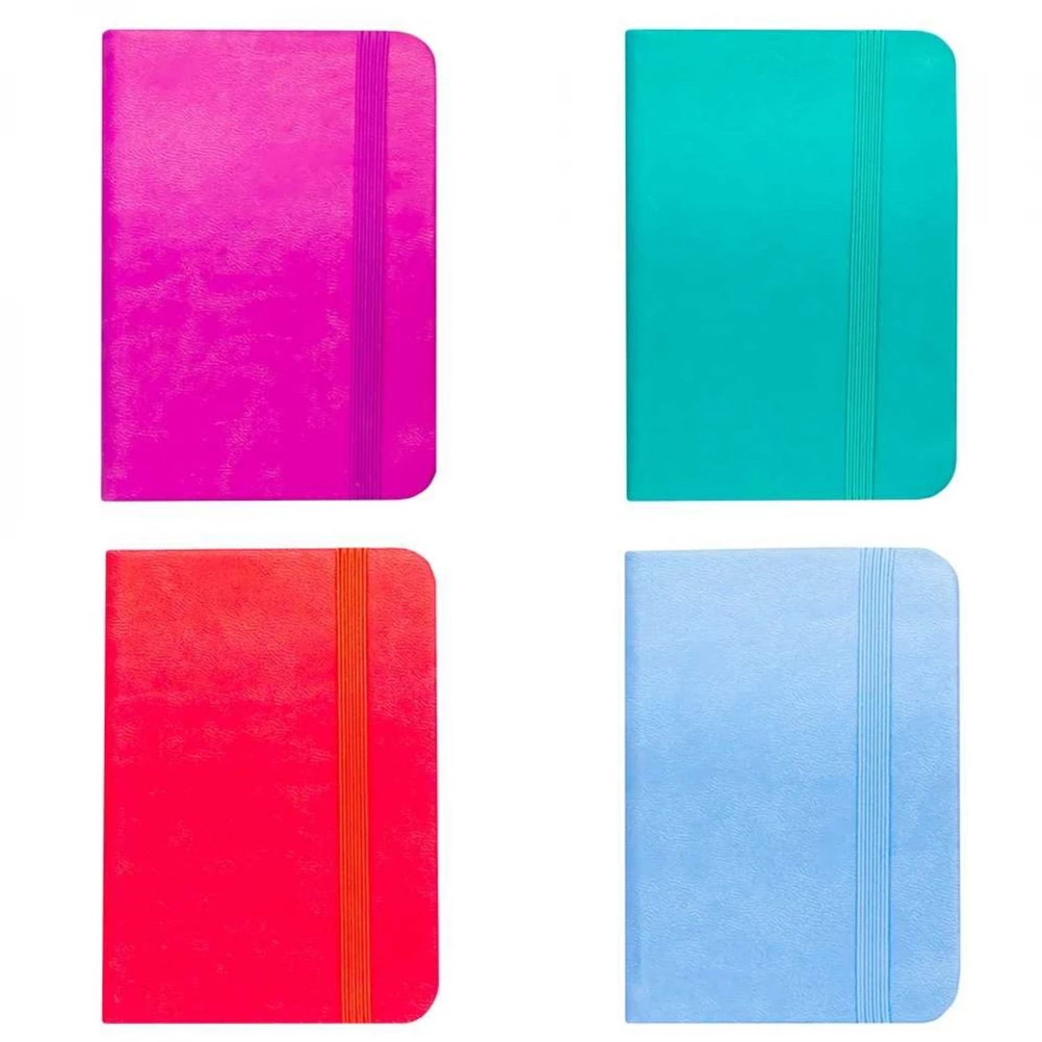Notes A7 cu elastic, 80 file, Diverse culori fotografia produsului