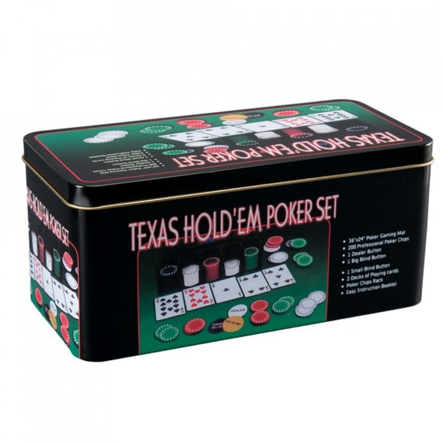 Set Poker plastic + metal + textil fotografia produsului View 4 L