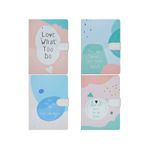 Notes A5 cu magnet, 144 file, bleu/roz fotografia produsului