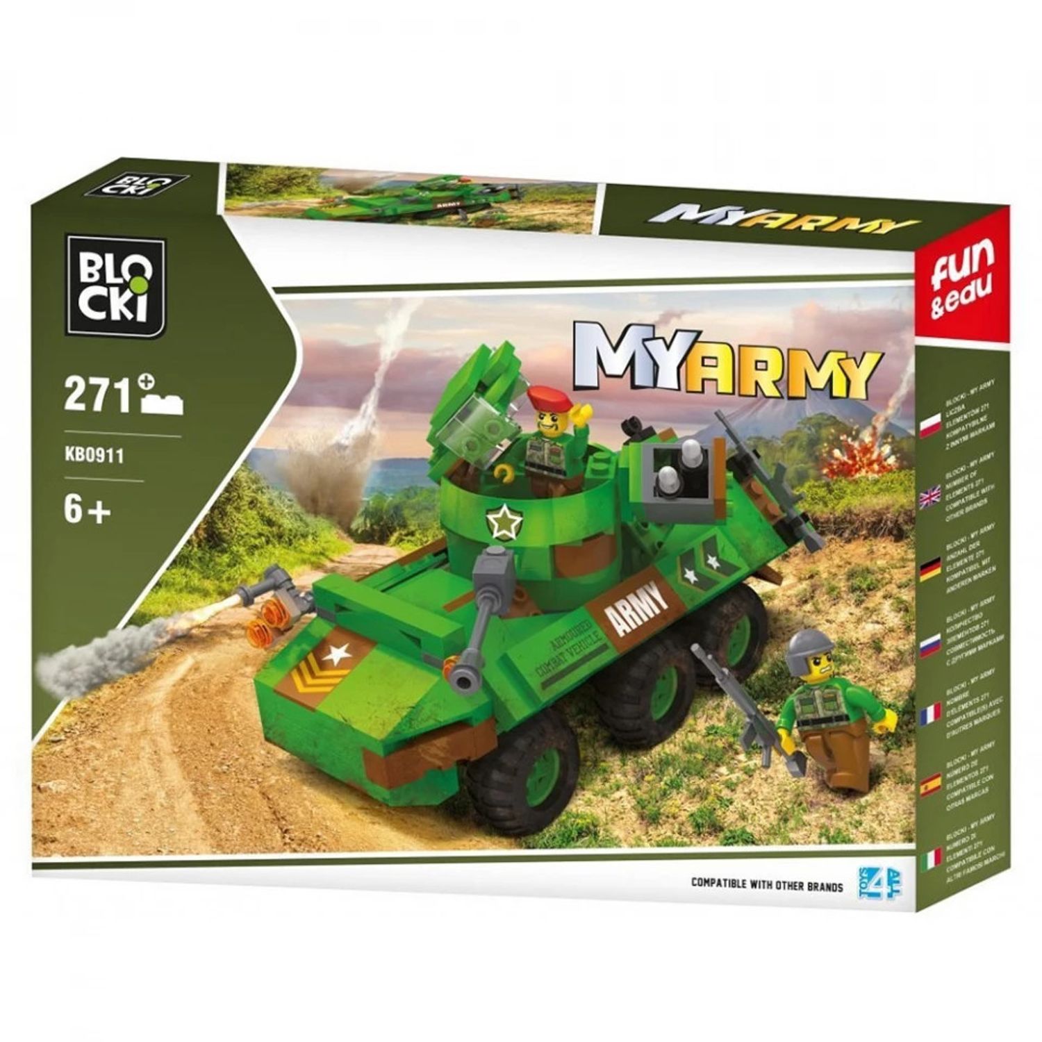 Blocki My Army, Tanc, 271 piese fotografia produsului View 3 L