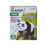 Joc creativ 3D, din burete, 70 piese, Panda fotografia produsului