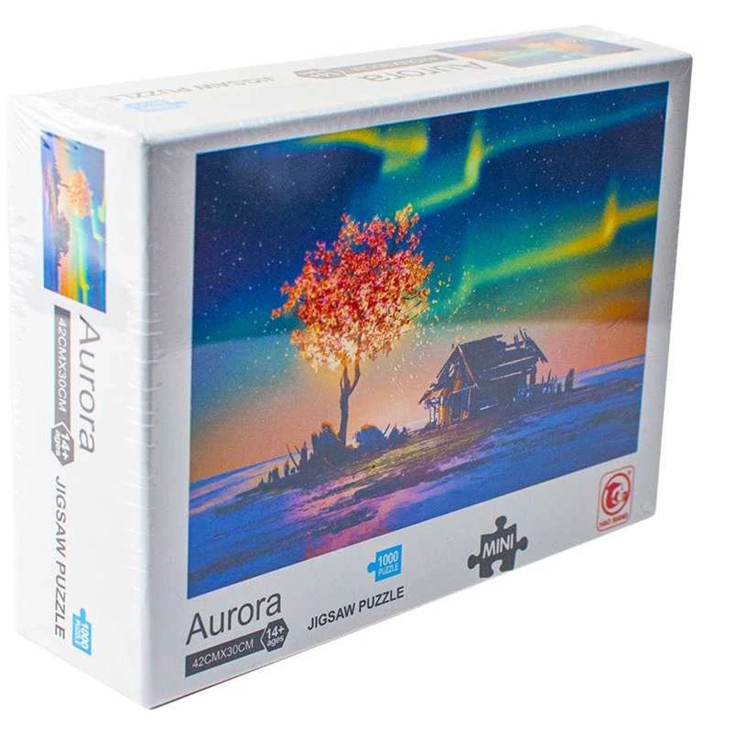 Puzzle carton mini, Aurora Boreala, 1000 piese fotografia produsului
