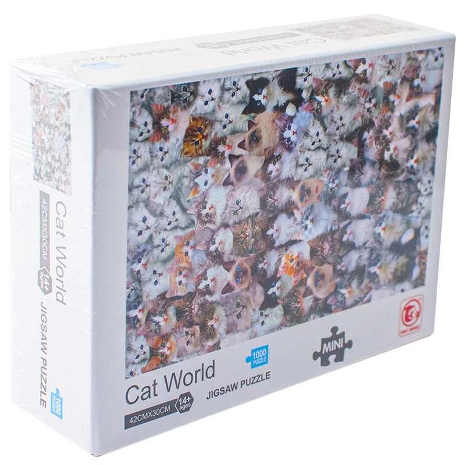 Puzzle carton mini, Lumea pisicilor, 1000 piese fotografia produsului