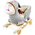 Balansoar pentru bebelusi, Magarus, lemn + plus, cu rotile, 52 cm fotografia produsului