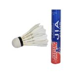 Fluturasi badminton din pene, 12 buc/set fotografia produsului