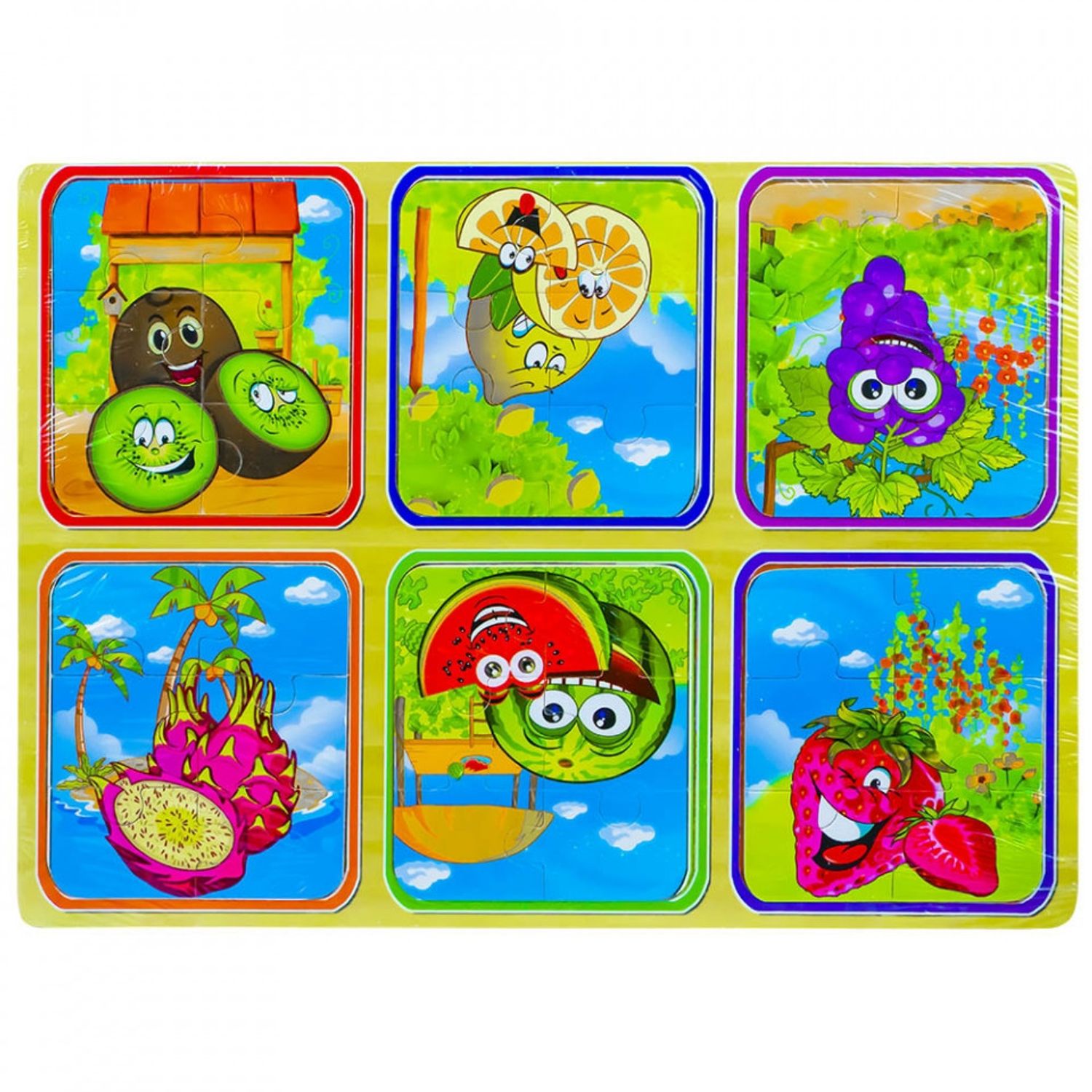 Puzzle lemn, Fructe fotografia produsului