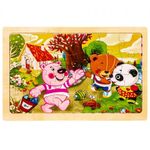 Puzzle lemn, 24 piese, Ursuleti fotografia produsului