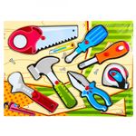 Puzzle din lemn, incastru, pioneze, Unelte fotografia produsului