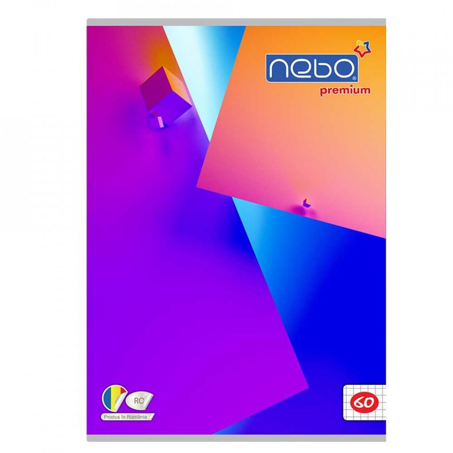 Caiet A4 60 file, NEBO Premium, 80 g, AR fotografia produsului View 5 L