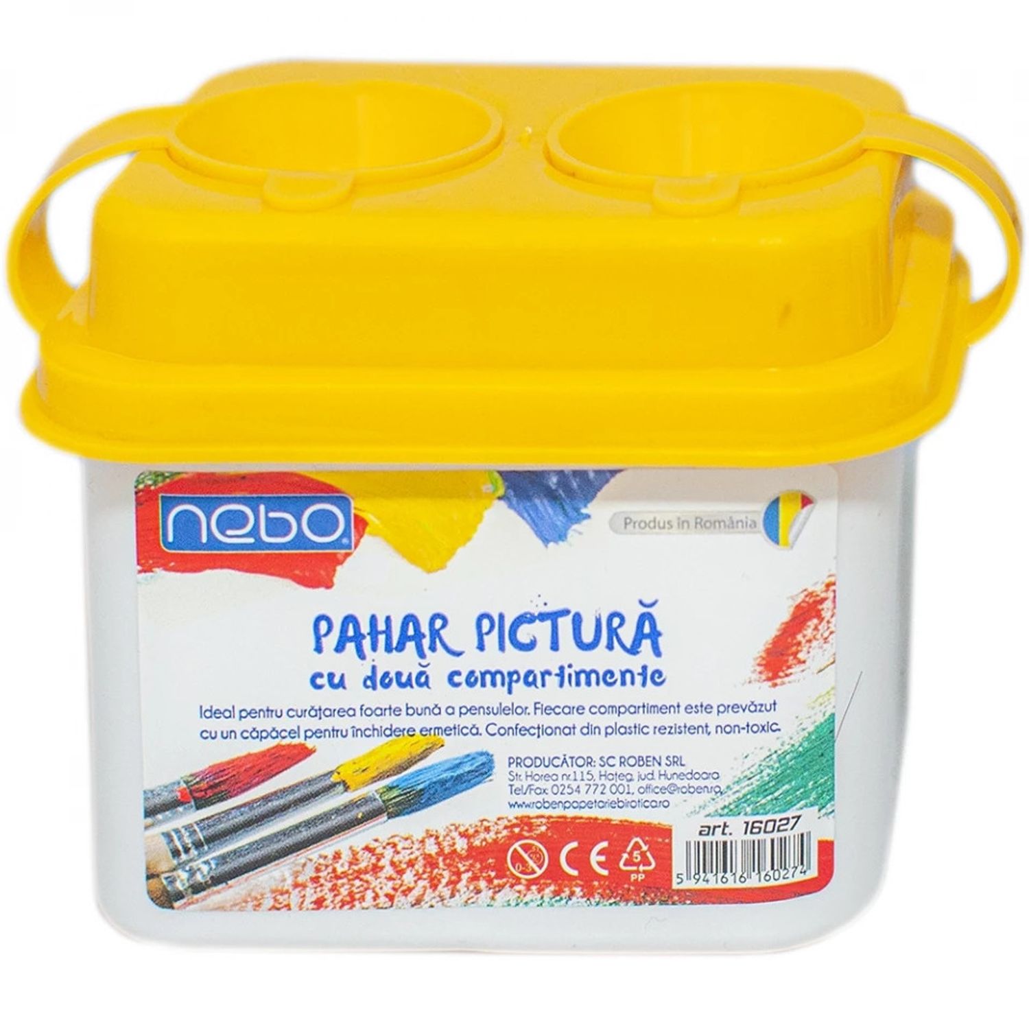 Pahar pictura cu 2 compartimente - NEBO fotografia produsului View 8 L
