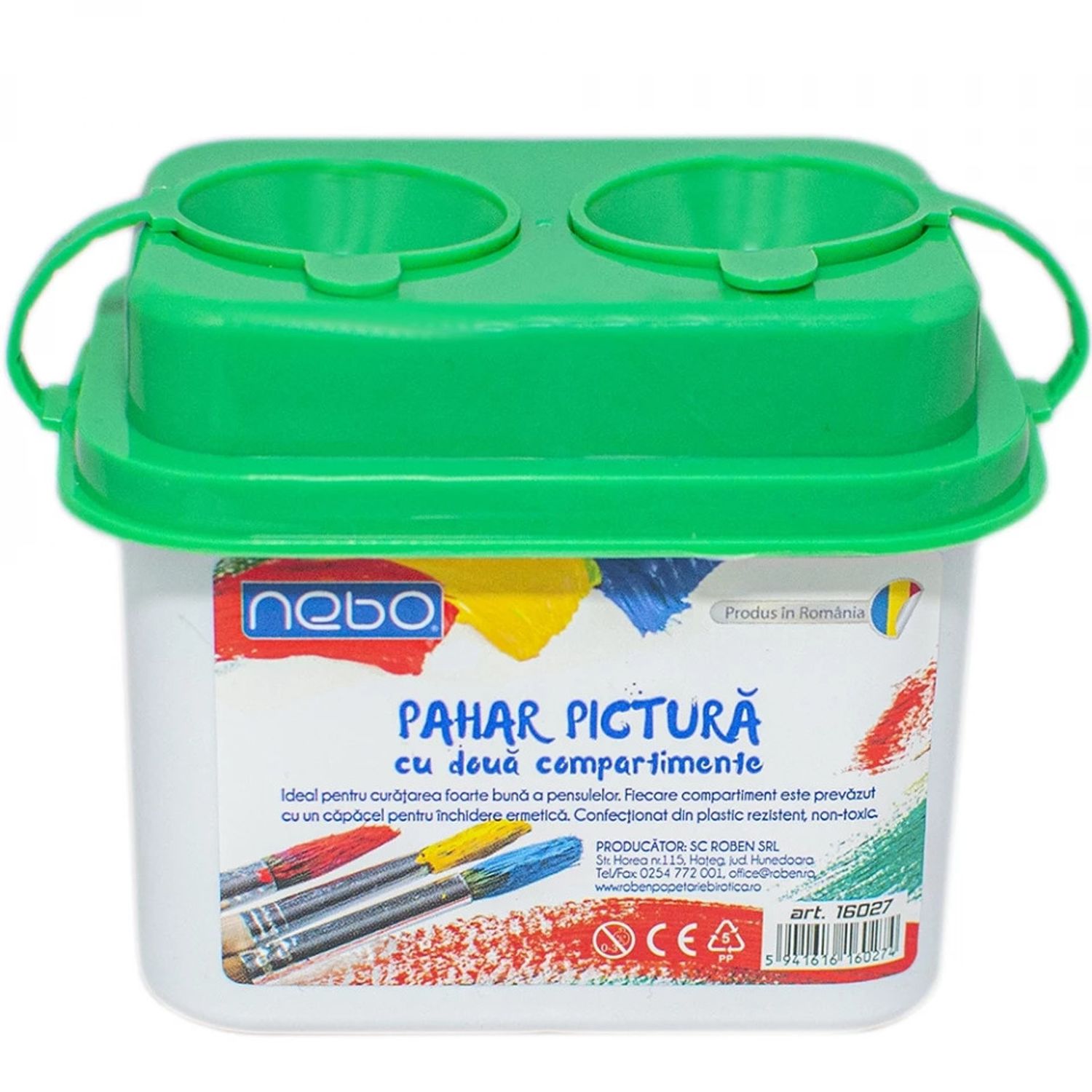 Pahar pictura cu 2 compartimente - NEBO fotografia produsului View 6 L