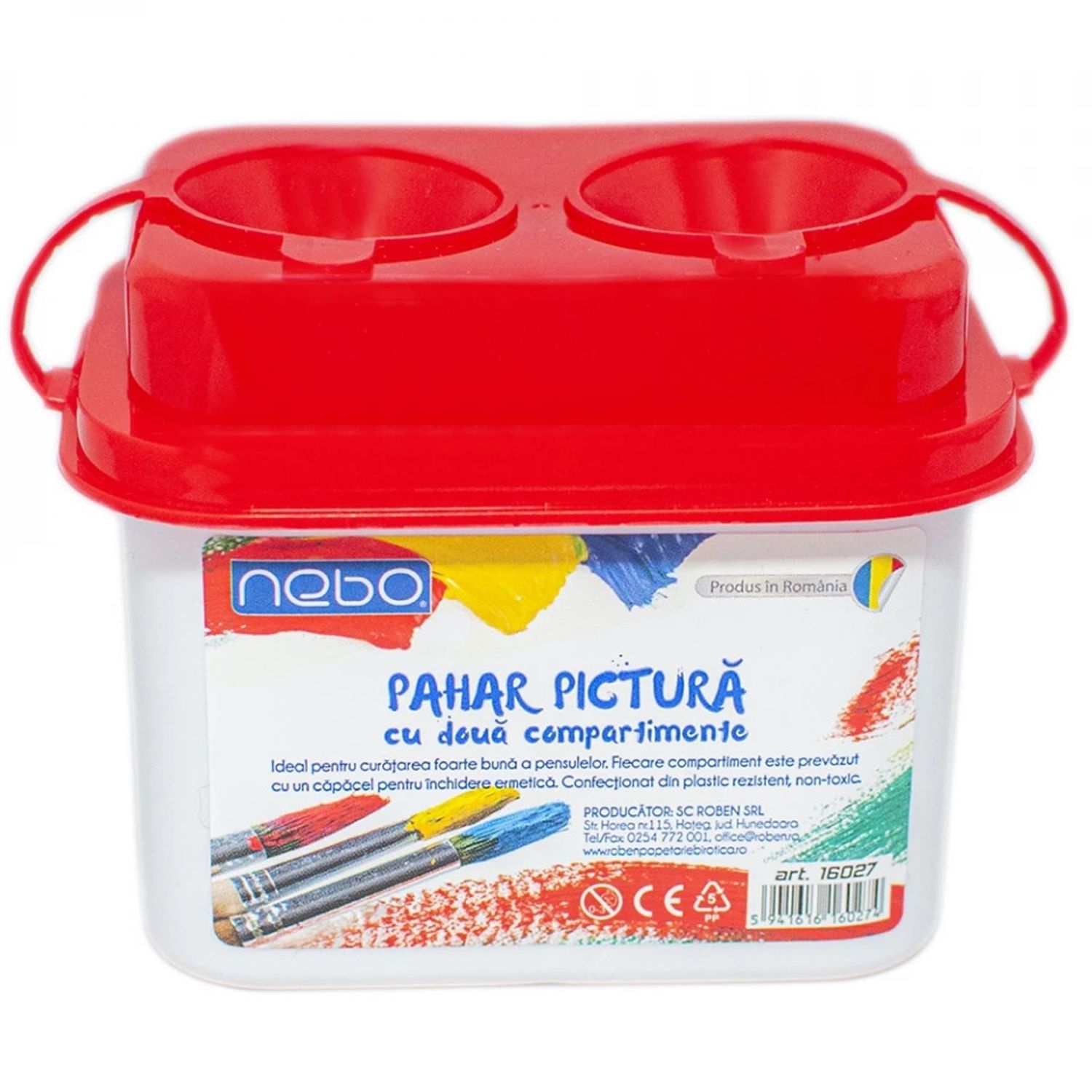 Pahar pictura cu 2 compartimente - NEBO fotografia produsului View 9 L