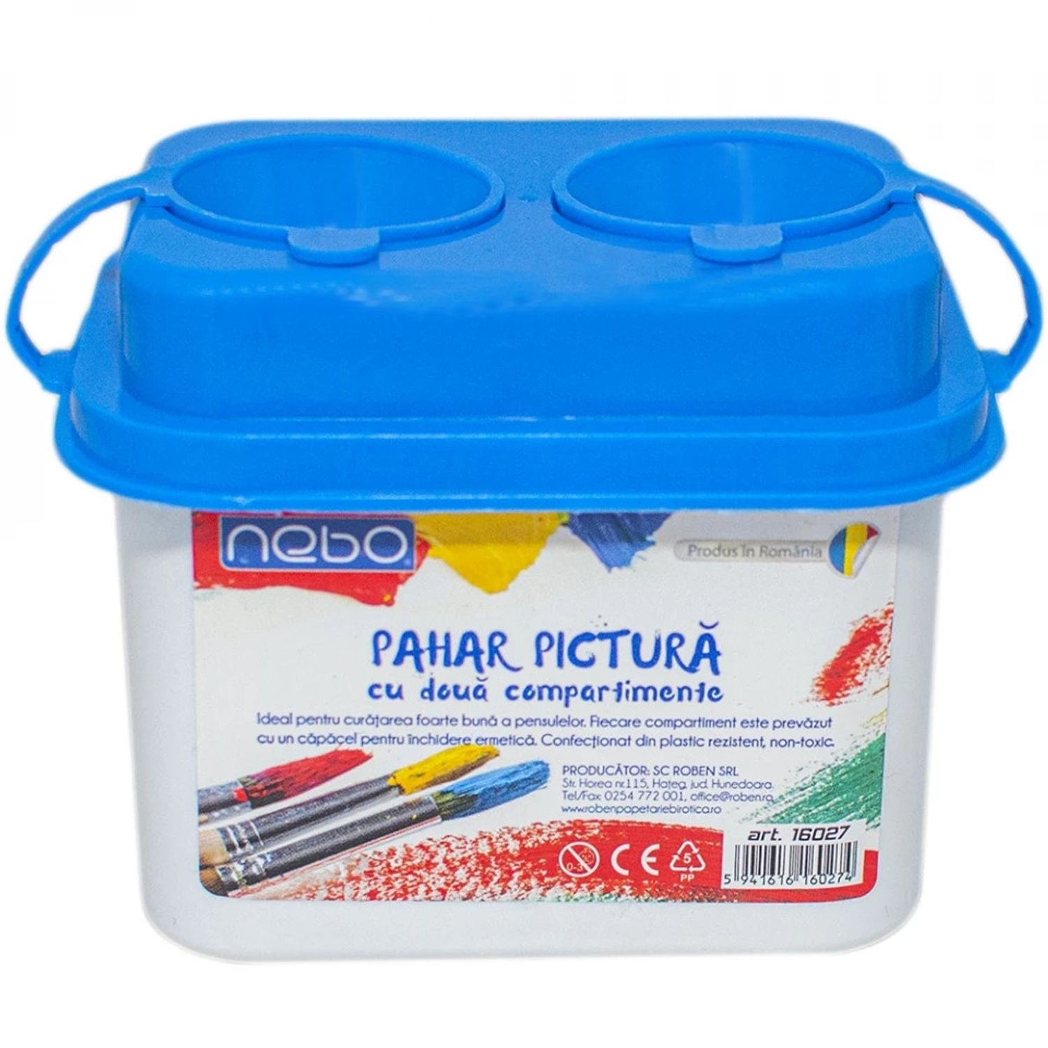 Pahar pictura cu 2 compartimente - NEBO fotografia produsului View 7 L