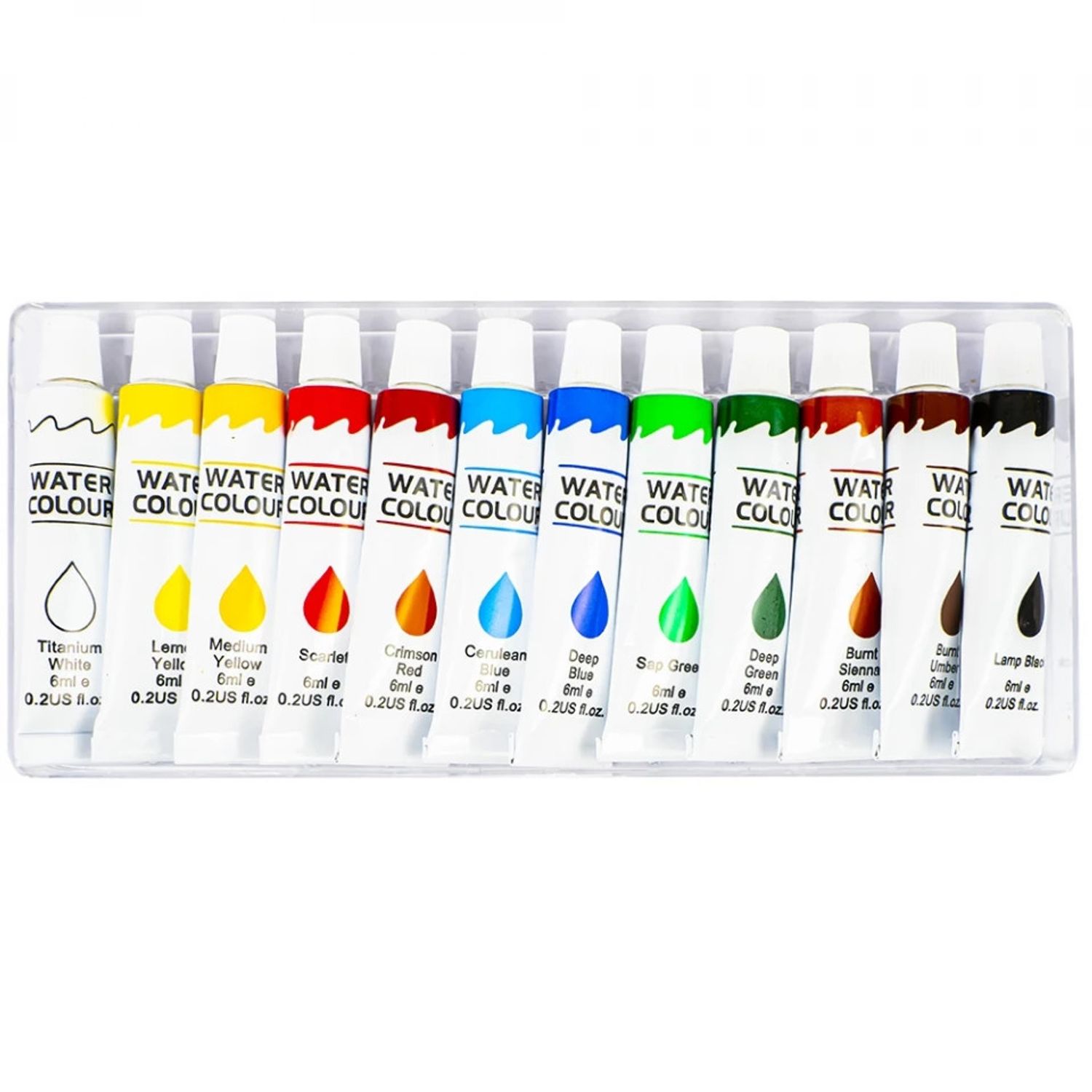 Tempera 6 ml, 12 culori/cutie - NEBO fotografia produsului View 3 L