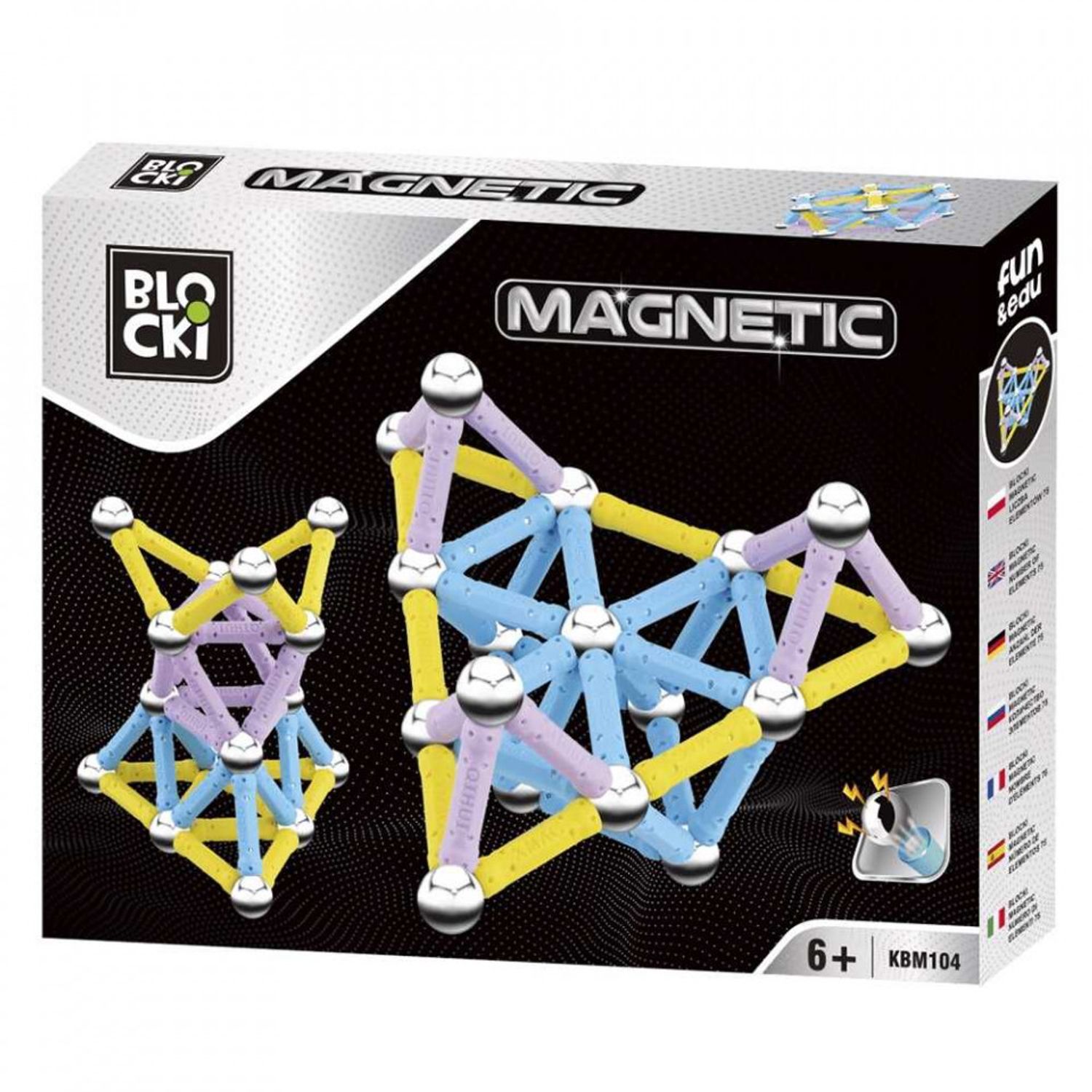 Blocki, joc magnetic, 75 piese fotografia produsului
