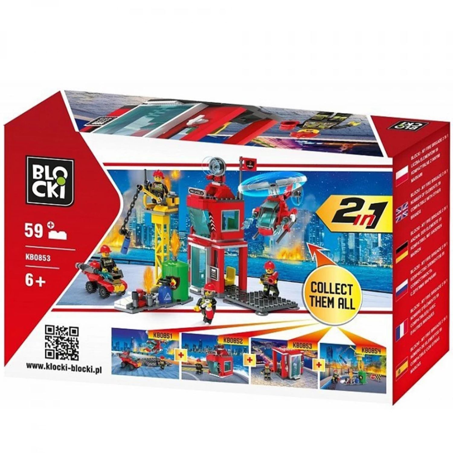 Blocki My Fire Brigade, Turn control, Pompieri, 59 piese fotografia produsului View 2 L