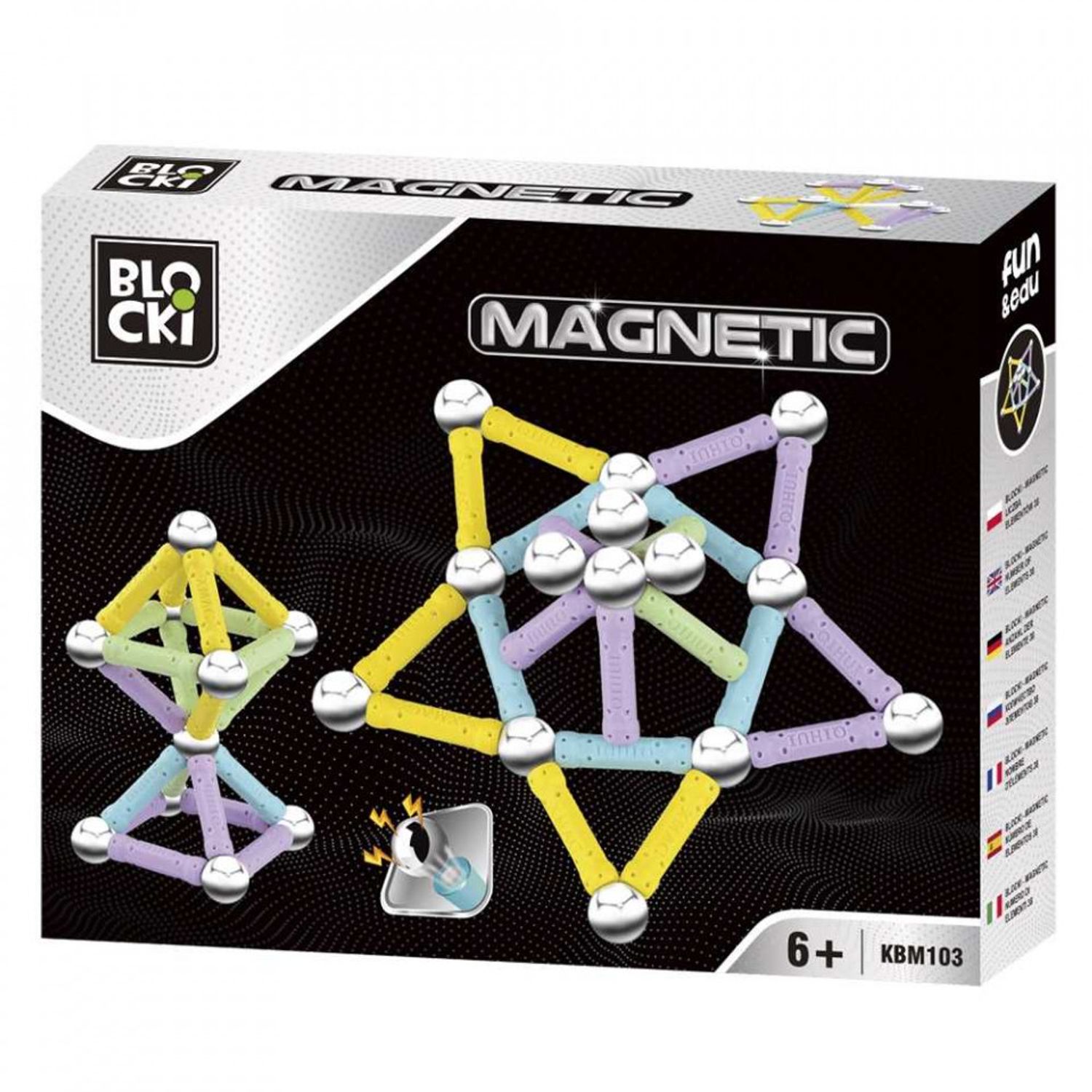 Blocki, joc magnetic, 38 piese fotografia produsului