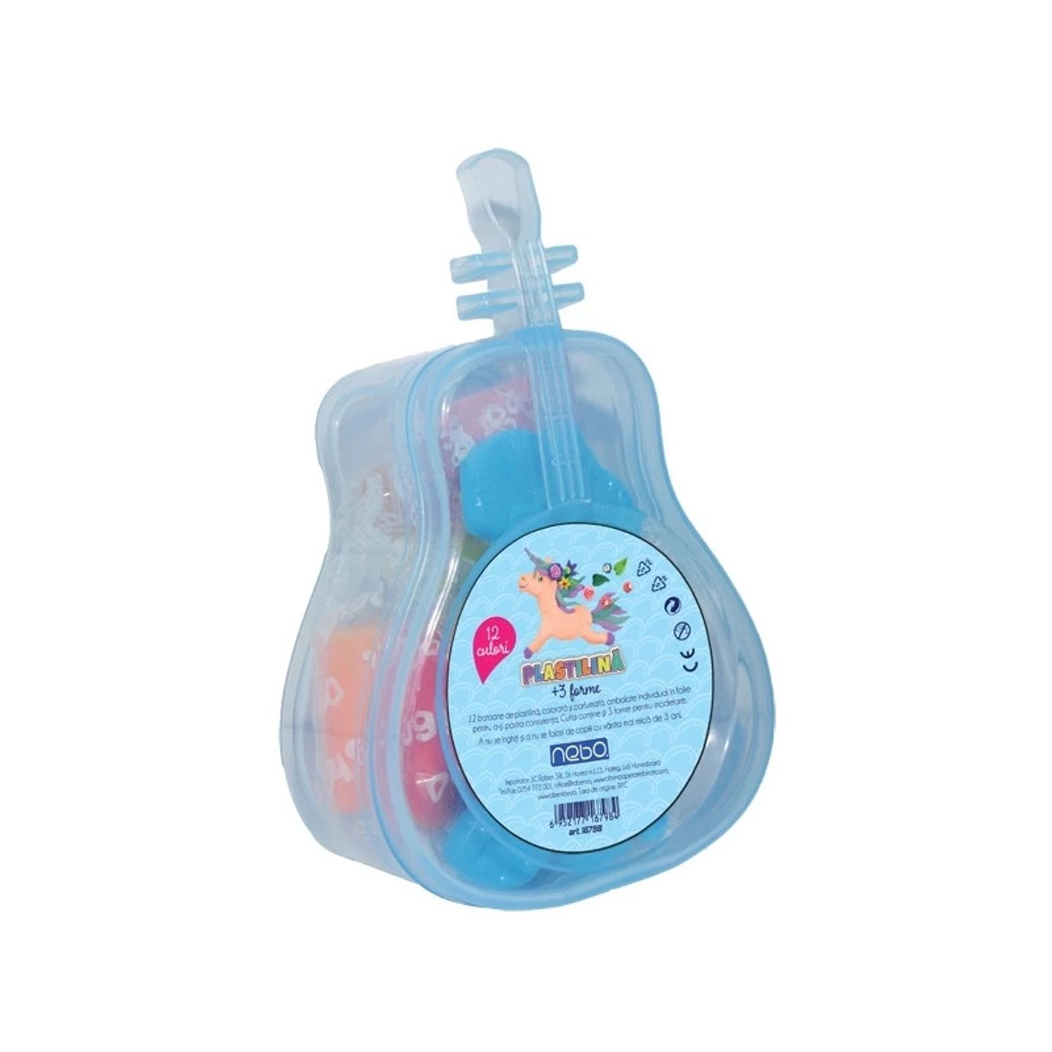 Plastilina Chitara, 12 buc/set - NEBO fotografia produsului