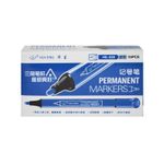 Marker permanent triunghiular albastru fotografia produsului View 2 S