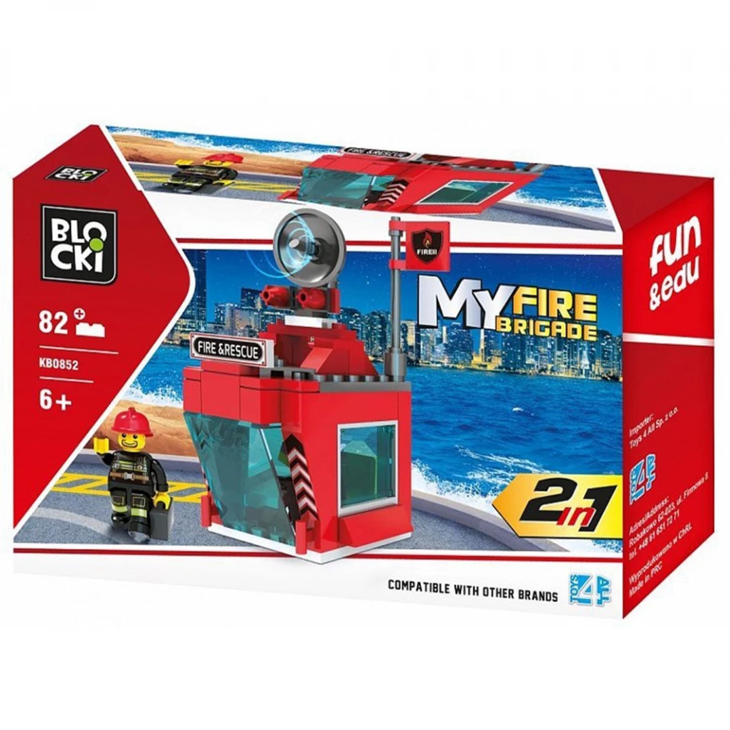 Blocki My Fire Brigade, Turn control, Pompieri, 82 piese fotografia produsului View 5 L