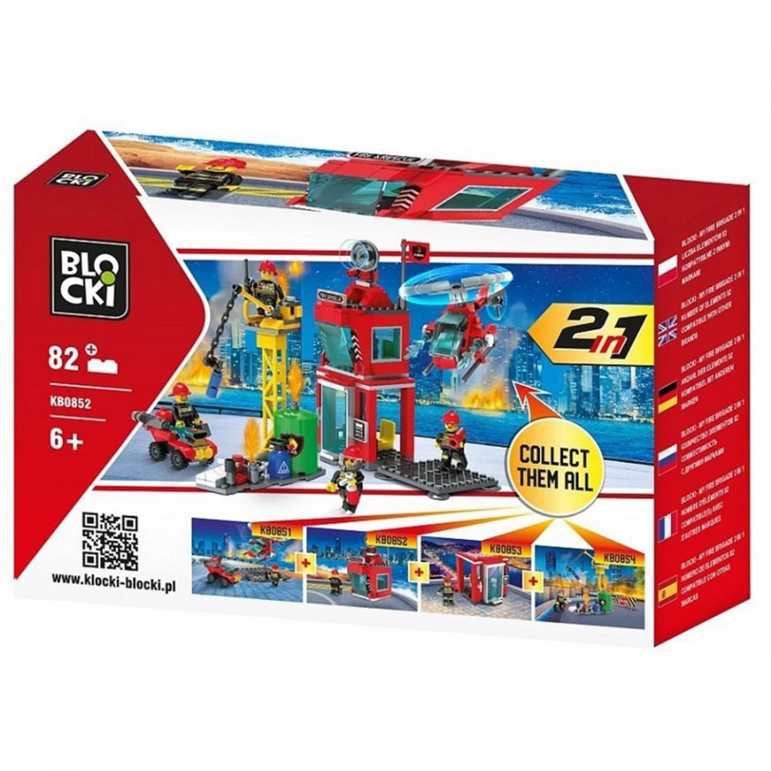 Blocki My Fire Brigade, Turn control, Pompieri, 82 piese fotografia produsului View 2 L
