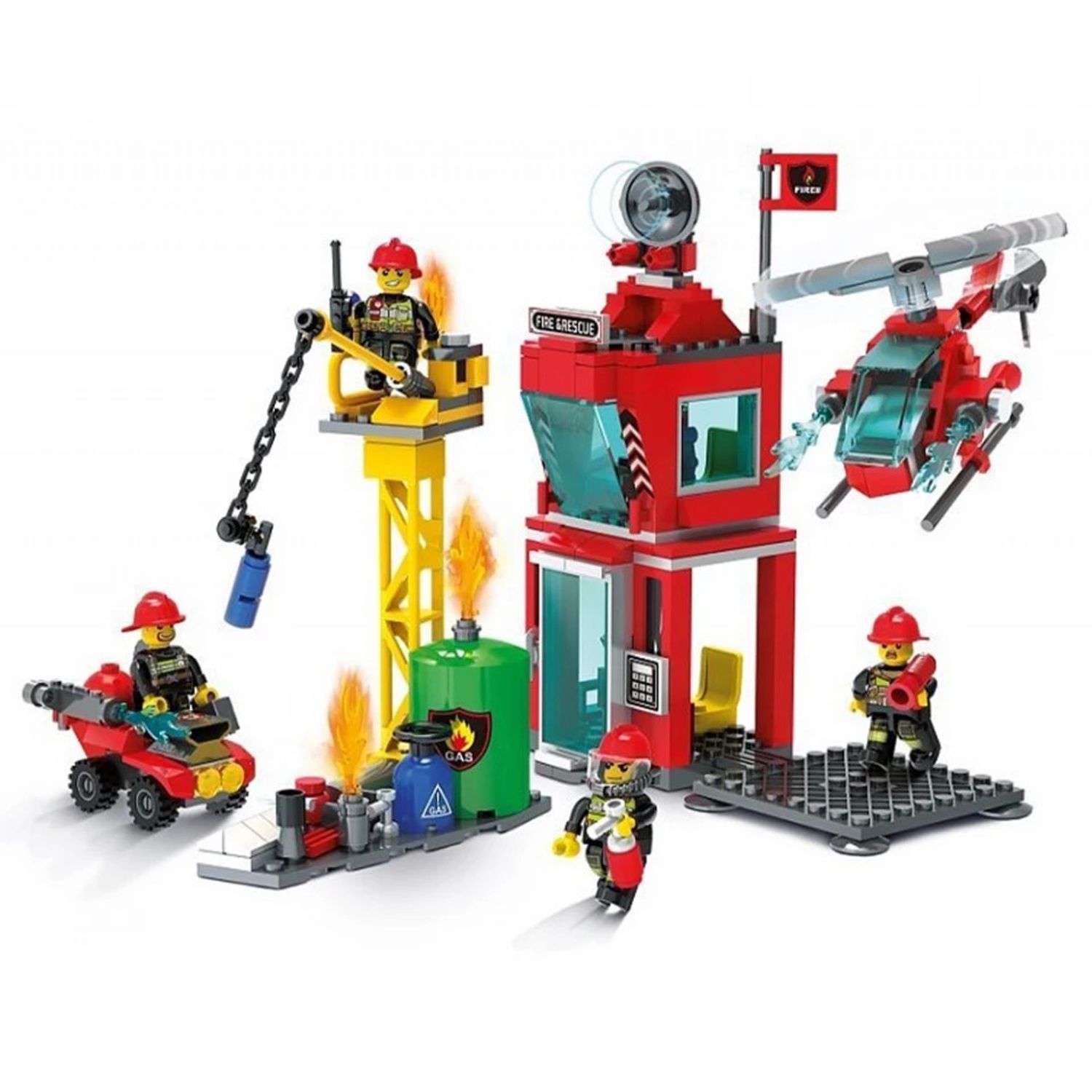 Blocki My Fire Brigade, Turn control, Pompieri, 82 piese fotografia produsului View 3 L