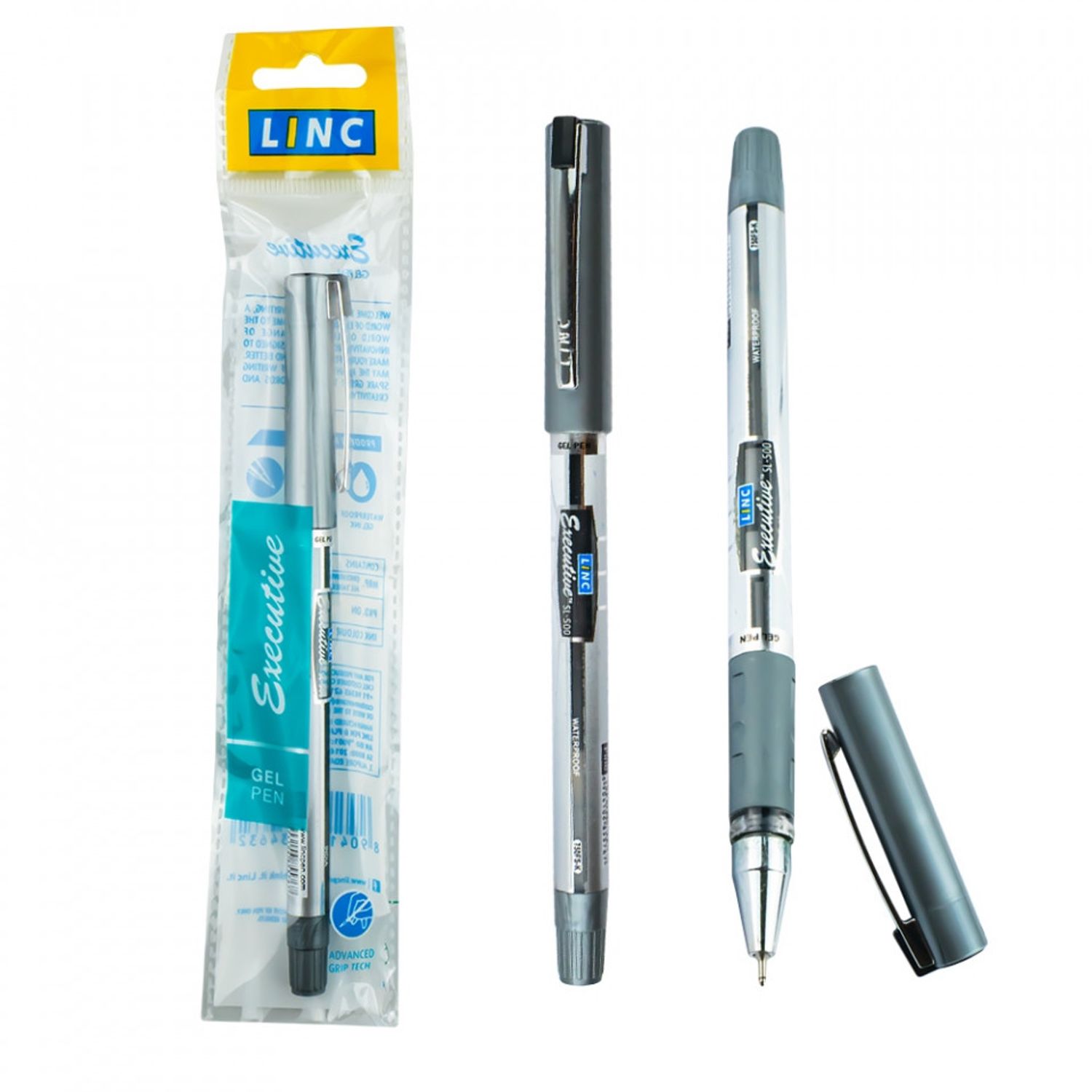 Pix cu gel Executive negru 0,5mm - LINC fotografia produsului View 5 L