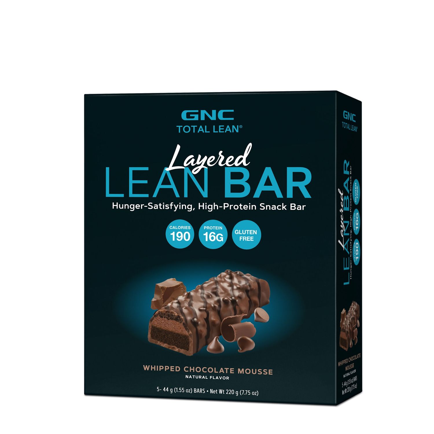 GNC Total Lean&reg; Layered Lean Bar, Baton Proteic, cu Aroma de Mousse de Ciocolata, 44g fotografia produsului