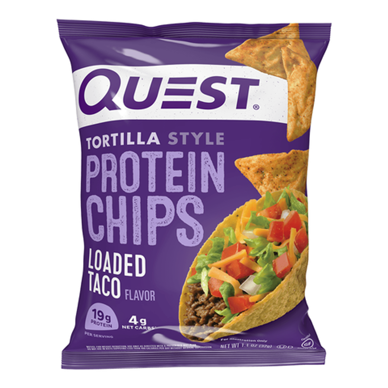 Quest&reg; Tortilla Style Protein Chips, Chipsuri Proteice, cu Aroma de Taco, 32 g fotografia produsului