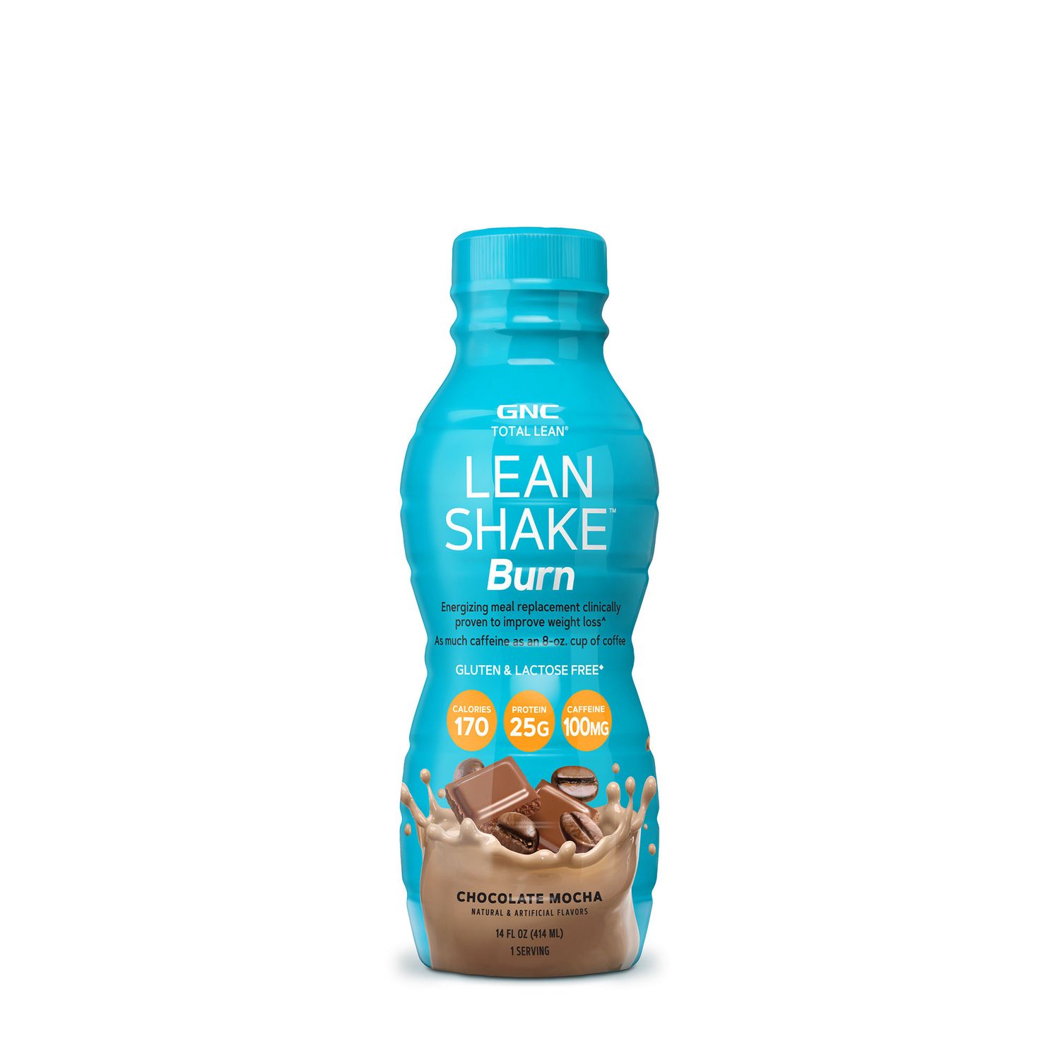 GNC Total Lean&reg; Lean Shake&trade; Burn, Shake Proteic RTD cu Aroma de Ciocolata si Cafea, 414 ml fotografia produsului