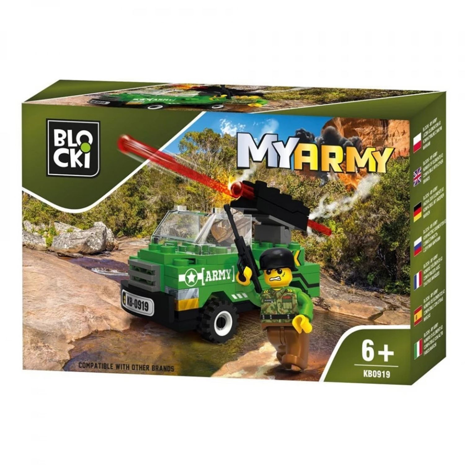 Blocki My Army, Masina blindata cu tun fotografia produsului View 4 L