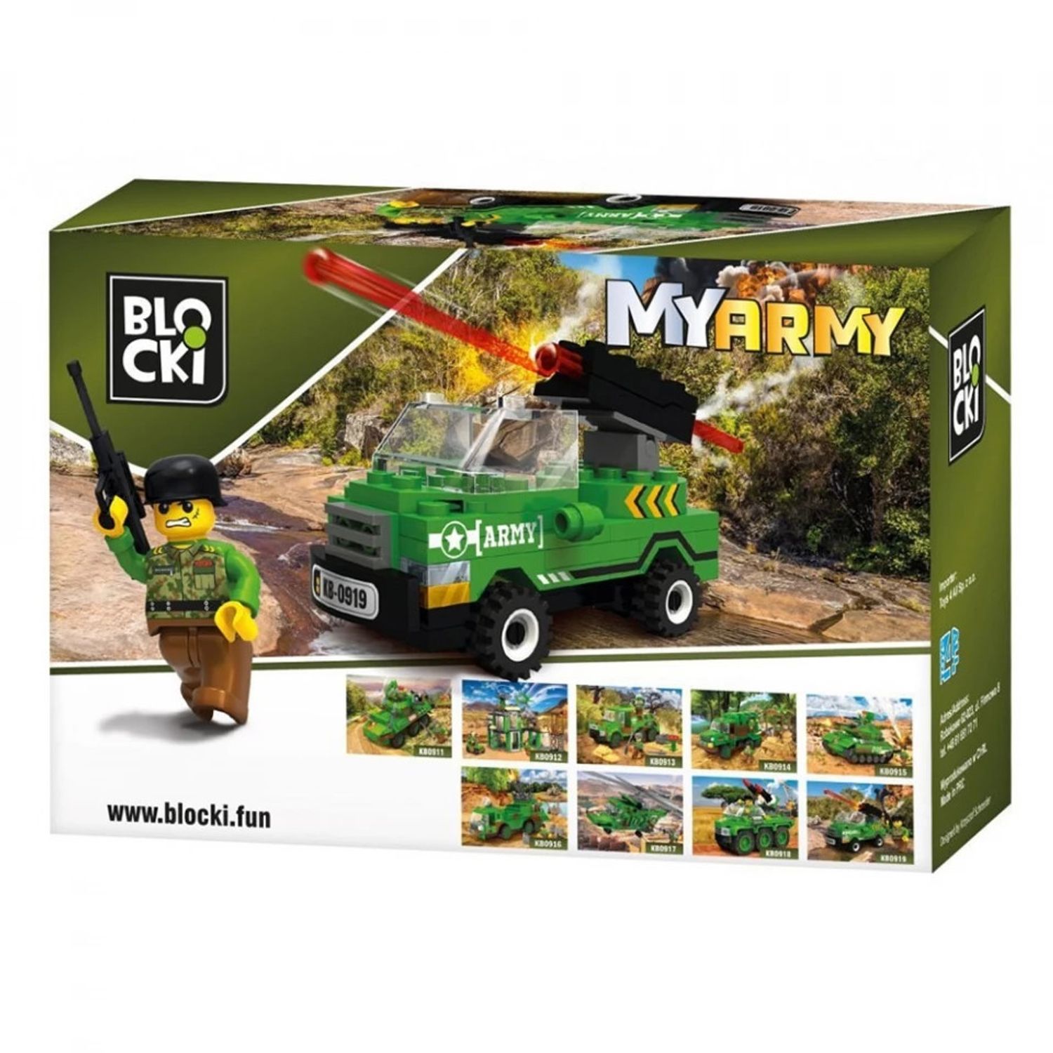 Blocki My Army, Masina blindata cu tun fotografia produsului View 2 L