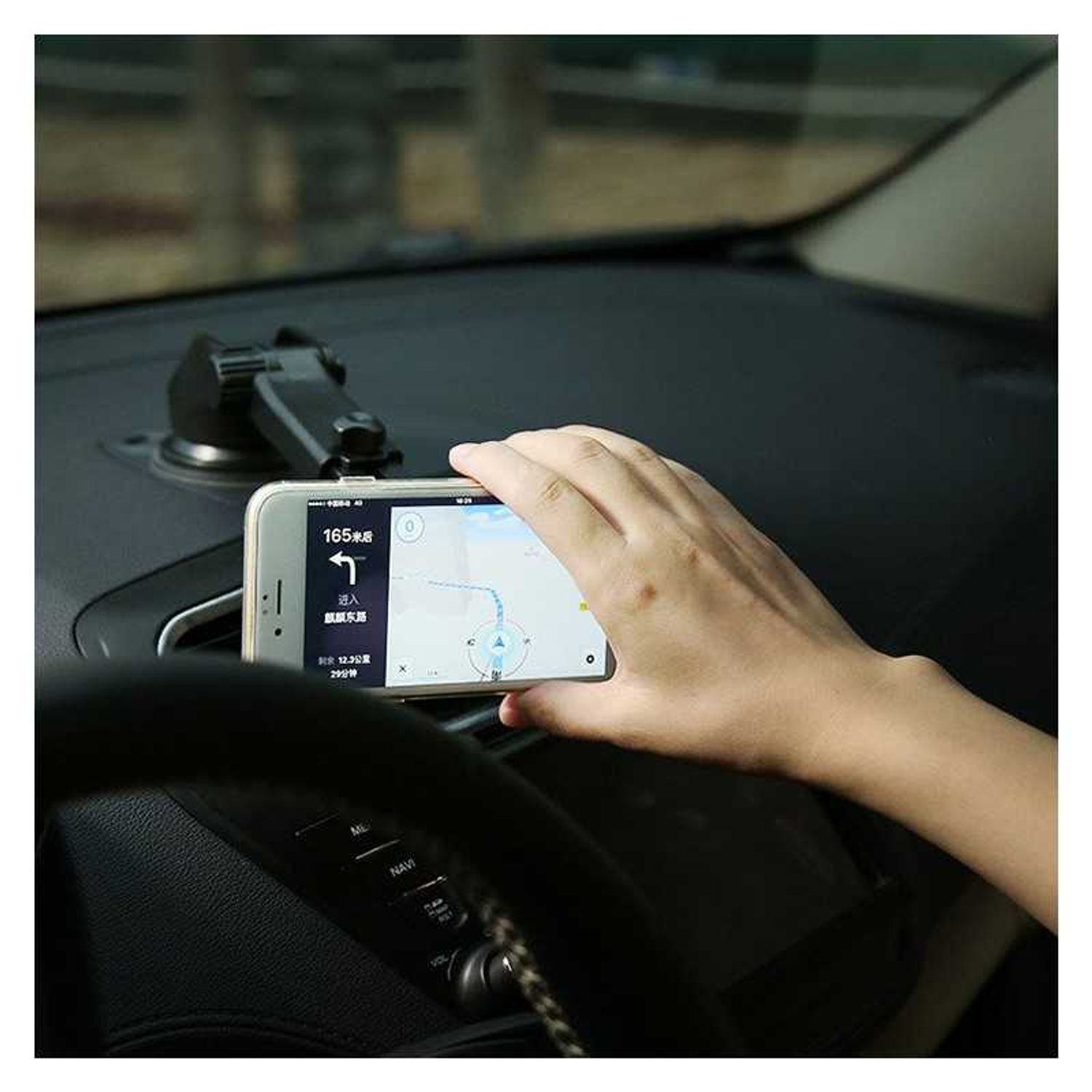 Suport Telescopic Magnetic pentru Telefon Baseus Solid Series Argintiu SULX-0S fotografia produsului View 6 L