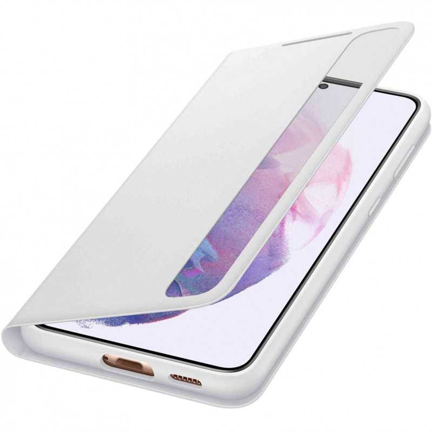 Husa de Protectie Samsung Smart Clear View Cover pentru Galaxy S21 Plus Light Gray fotografia produsului View 2 L