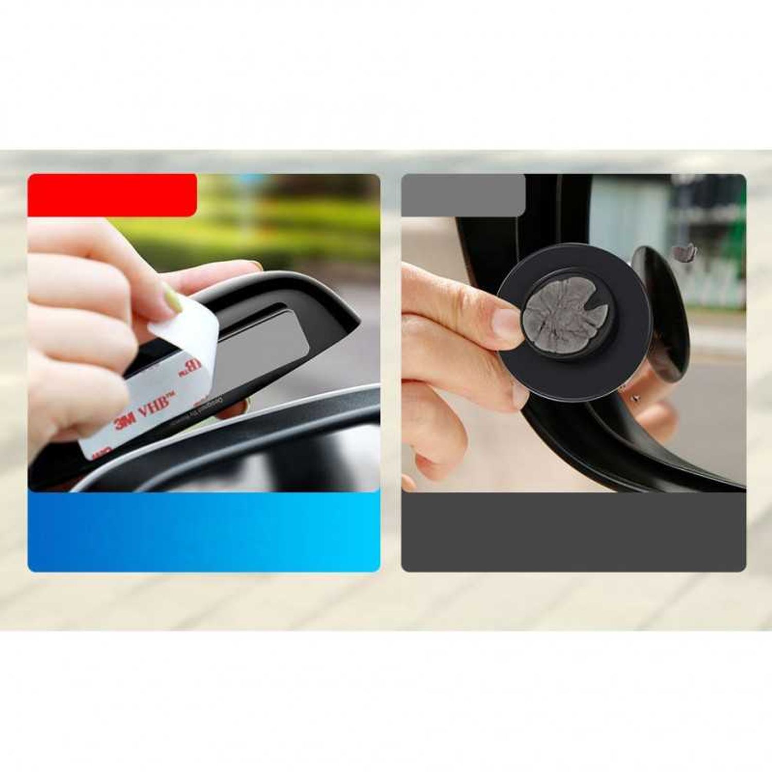 Oglinda Baseus ACFZJ-01 Full-view 2 x Blind-Spot Mirror Negru fotografia produsului View 8 L