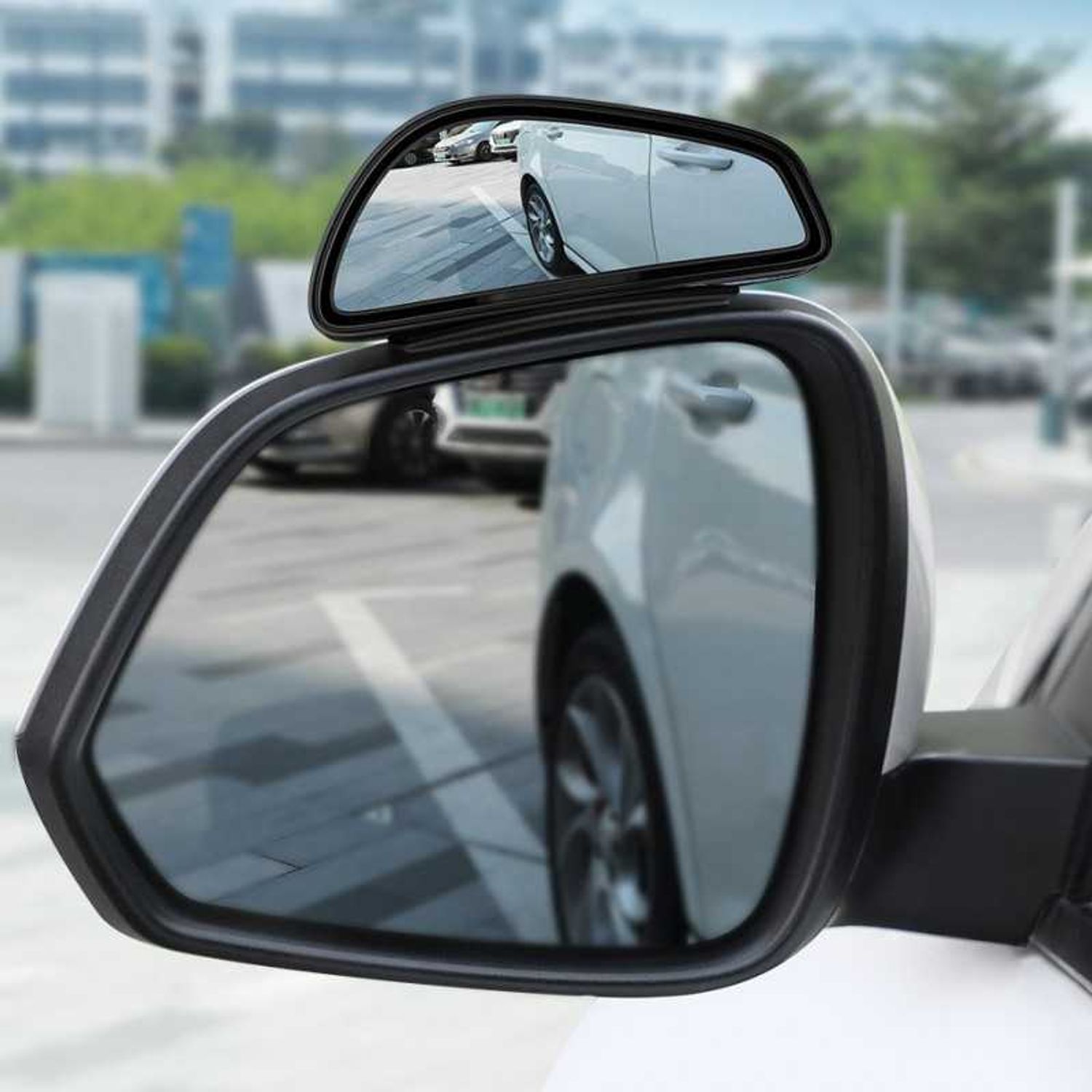 Oglinda Baseus ACFZJ-01 Full-view 2 x Blind-Spot Mirror Negru fotografia produsului View 6 L