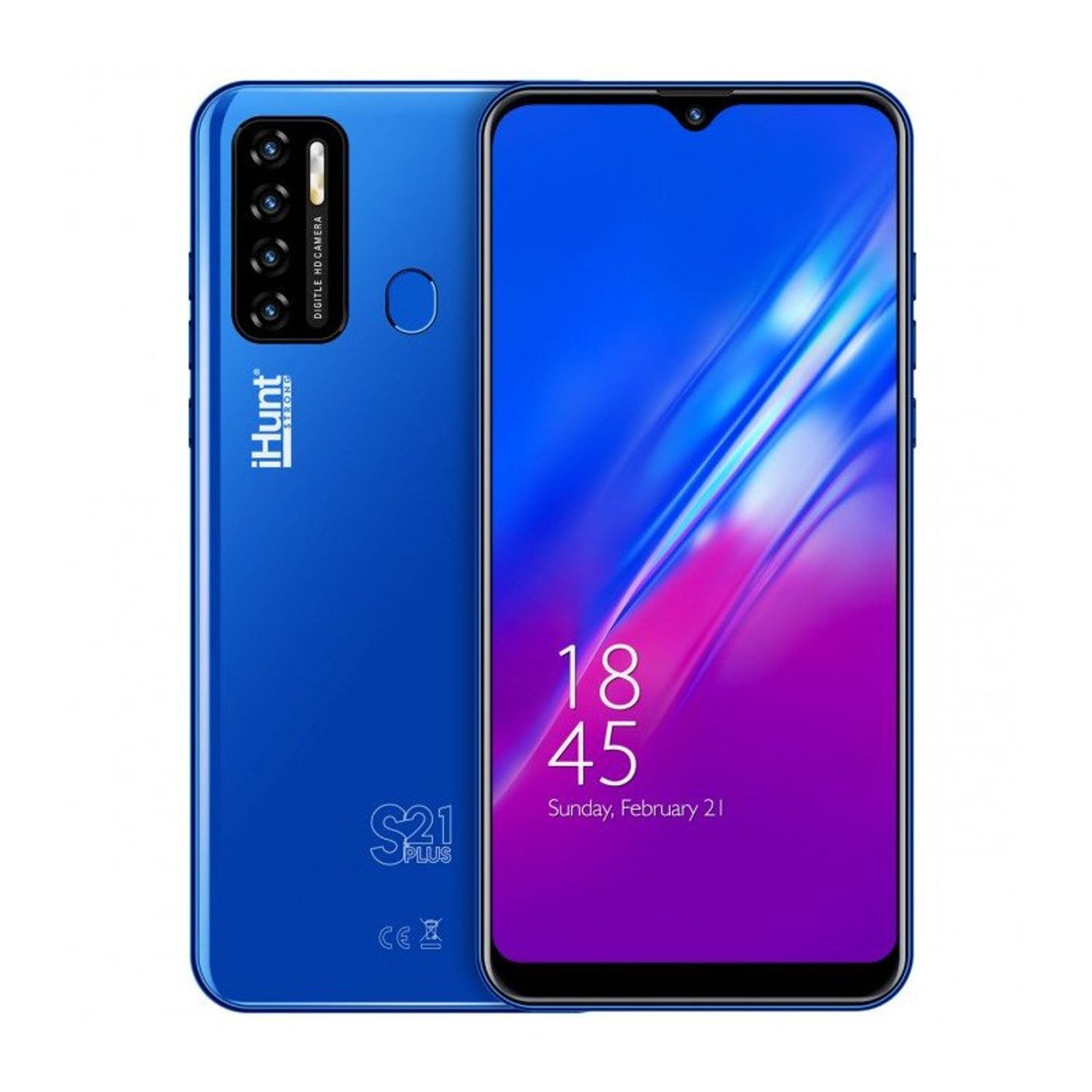 Telefon Mobil iHunt S21 Plus 2021 Dual SIM 3G Blue fotografia produsului View 2 L
