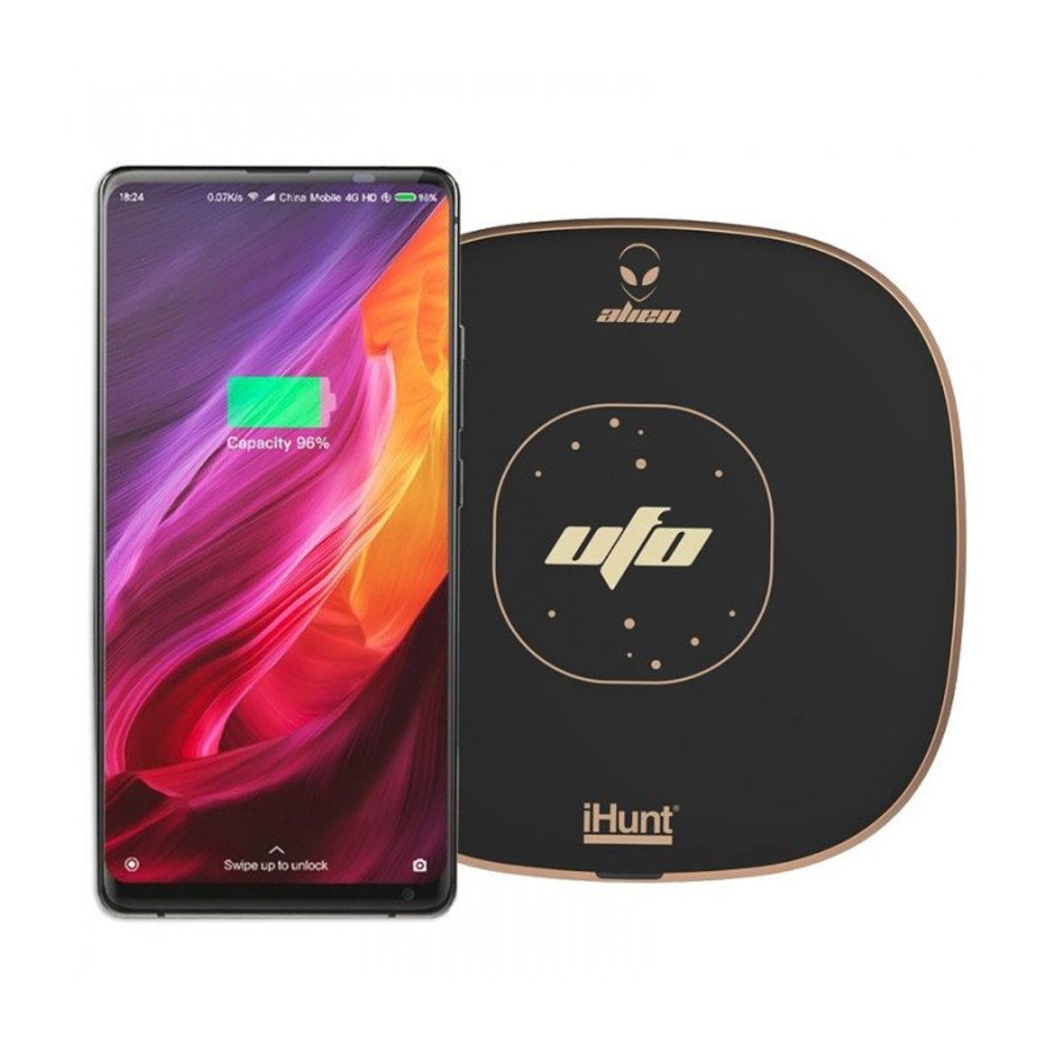 Incarcator rapid Wireless iHunt Alien UFO fotografia produsului