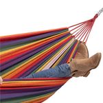 Hamac doua persoane, Sersimo, 100% Bumbac 200&times;150 cm, multicolor fotografia produsului View 12 S