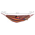 Hamac doua persoane, Sersimo, 100% Bumbac 200&times;150 cm, multicolor fotografia produsului View 13 S