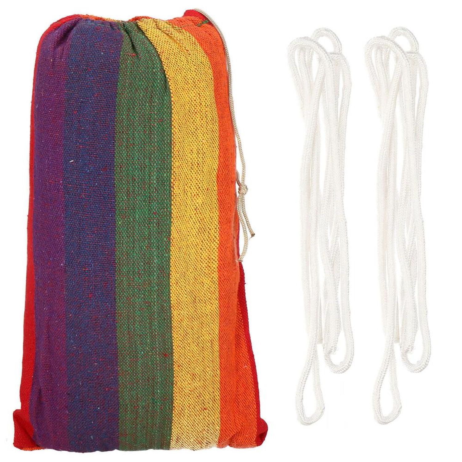 Hamac doua persoane, Sersimo, 100% Bumbac 200&times;150 cm, multicolor fotografia produsului View 14 L