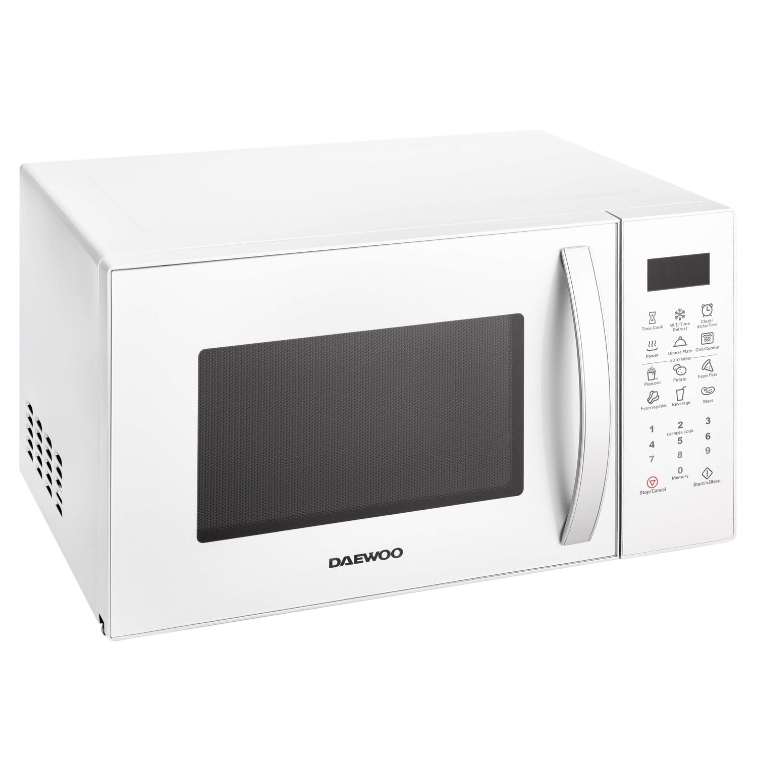 Cuptor cu microunde Daewoo KOR-91RBW-1, 23 L, 900 W, display LED, 10 programe predefinite, program popcorn, Alb fotografia produsului View 4 L