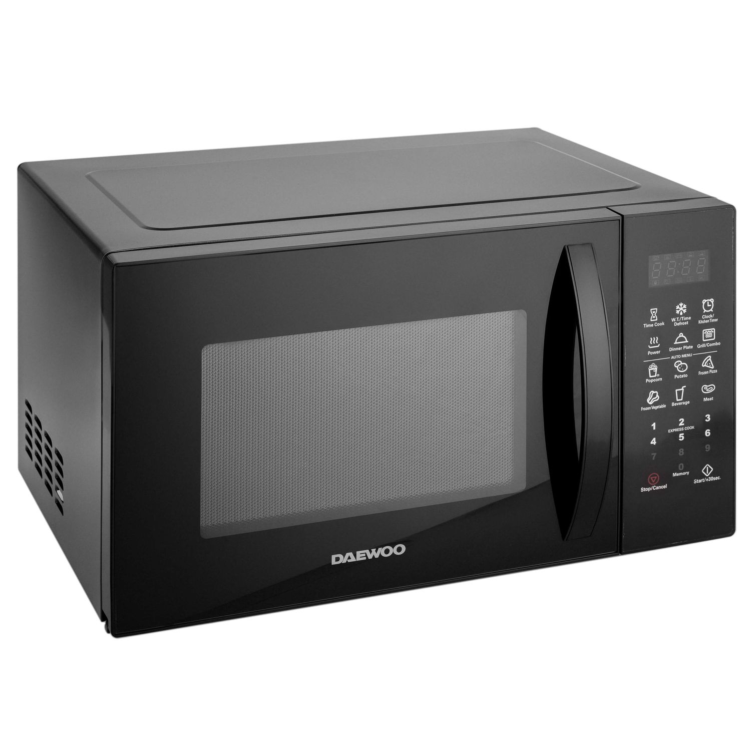 Cuptor cu microunde Daewoo KOR-91RBK-1, 23 L, 900 W, display LED, 10 programe predefinite, program popcorn, Negru fotografia produsului View 4 L