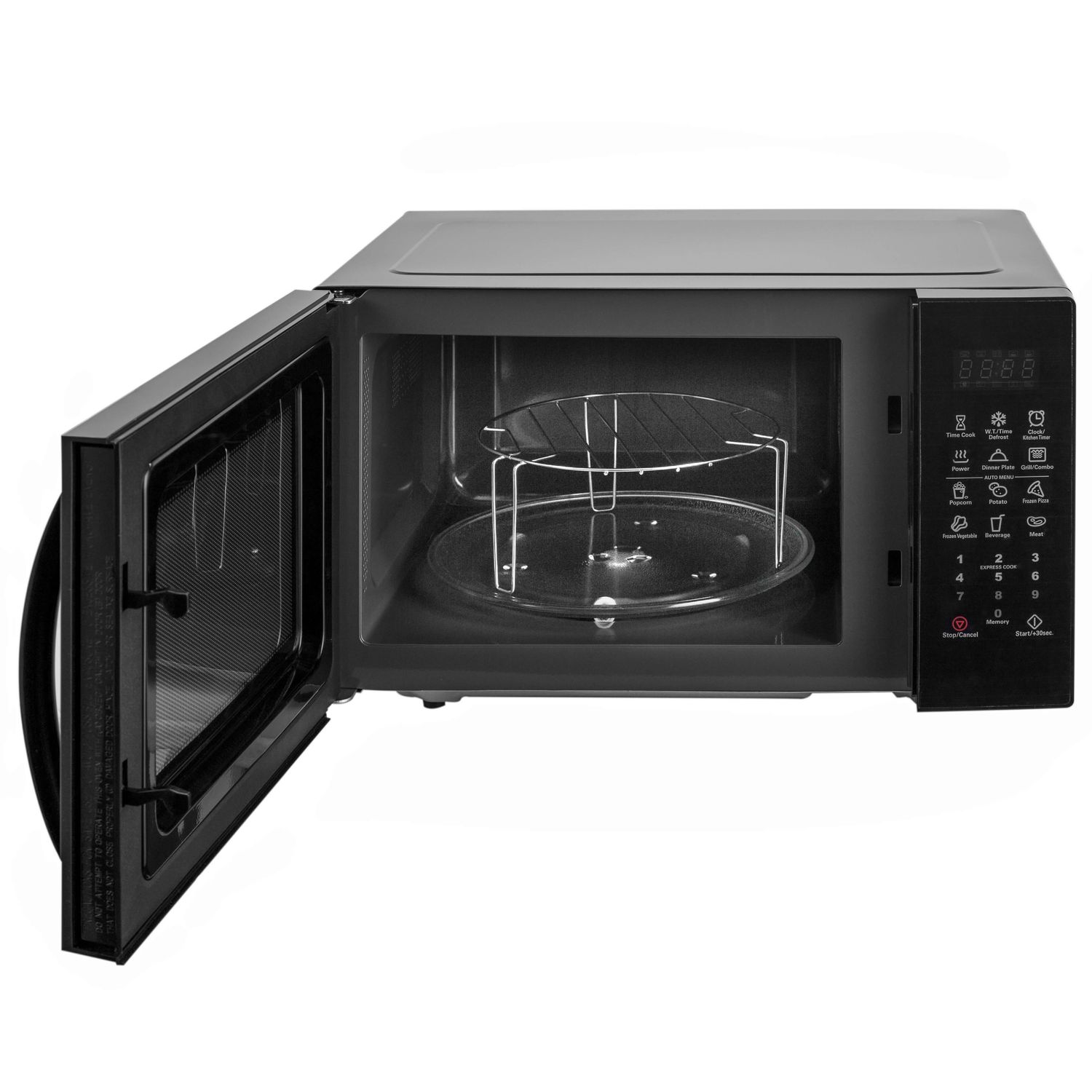 Cuptor cu microunde Daewoo KOR-91RBK-1, 23 L, 900 W, display LED, 10 programe predefinite, program popcorn, Negru fotografia produsului View 2 L