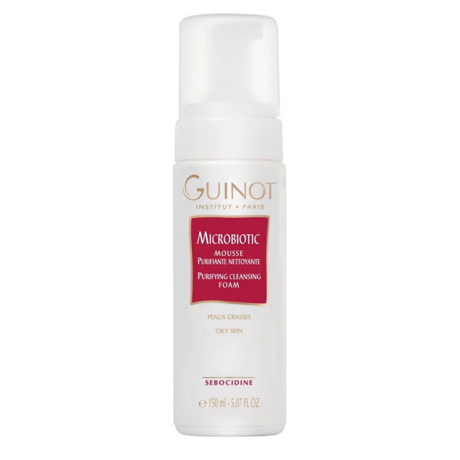 Spuma demachianta purifianta Guinot Microbiotic Mousse, 150 ml fotografia produsului