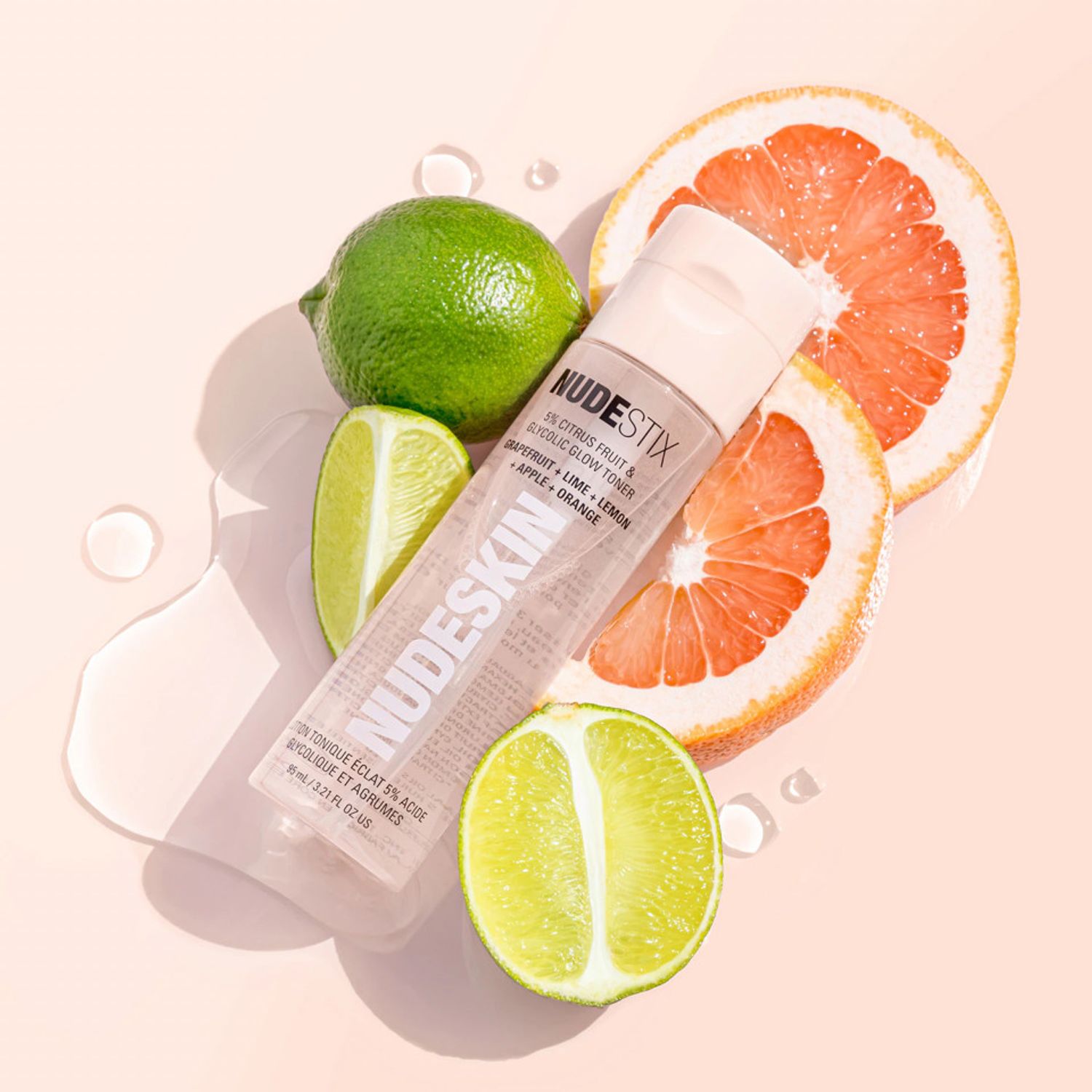 Lotiune Tonica Nudestix, 5% Citrus Fruit & Glycolic Glow Toner, 95 ml fotografia produsului View 2 L
