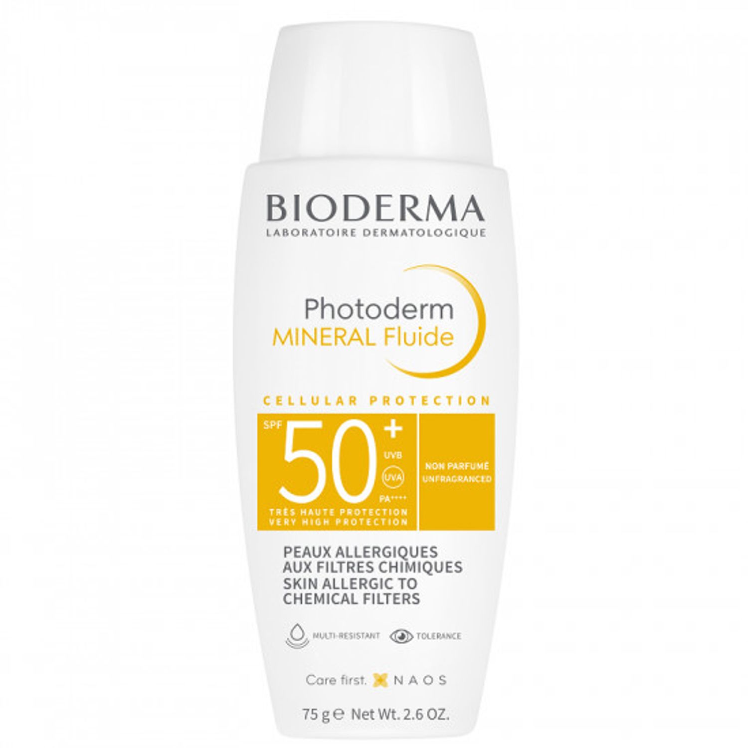 Bioderma Fluid mineral cu SPF50+ Bioderma Photoderm, 75g elefant.ro
