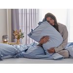 Set lenjerie de pat Essentials 140x200 cm alb fotografia produsului View 6 S