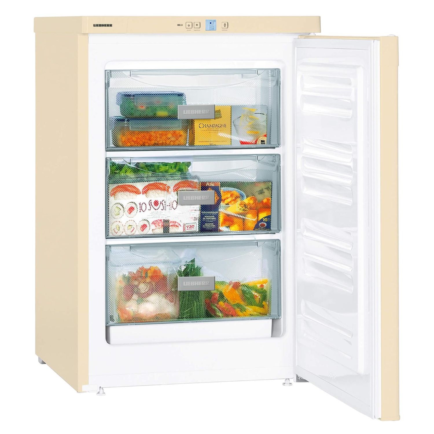Congelator Liebherr Gbe 1213, 98 L, SuperFrost, SmartFrost, Clasa F, Bej fotografia produsului View 3 L
